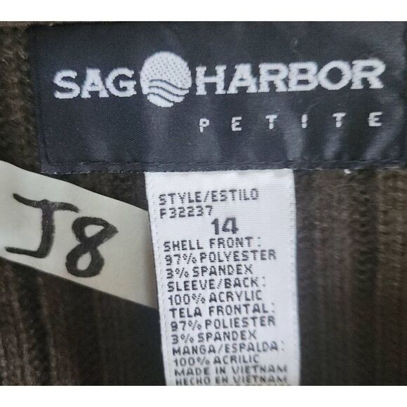 J8  Sag Harbor faux suade and sweater zip-up Jacket - Picture 8 of 8